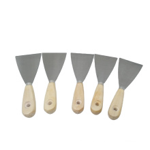 JNCH-0047 Carton Steel Blade Poplar Wooden Handle Putty Knife Economic Paint Scraper